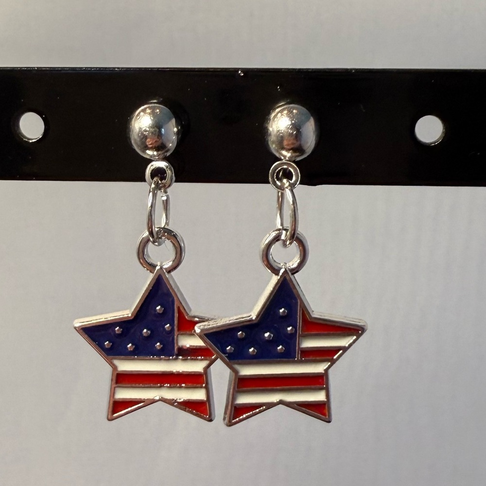 Patriotic Star Earrings